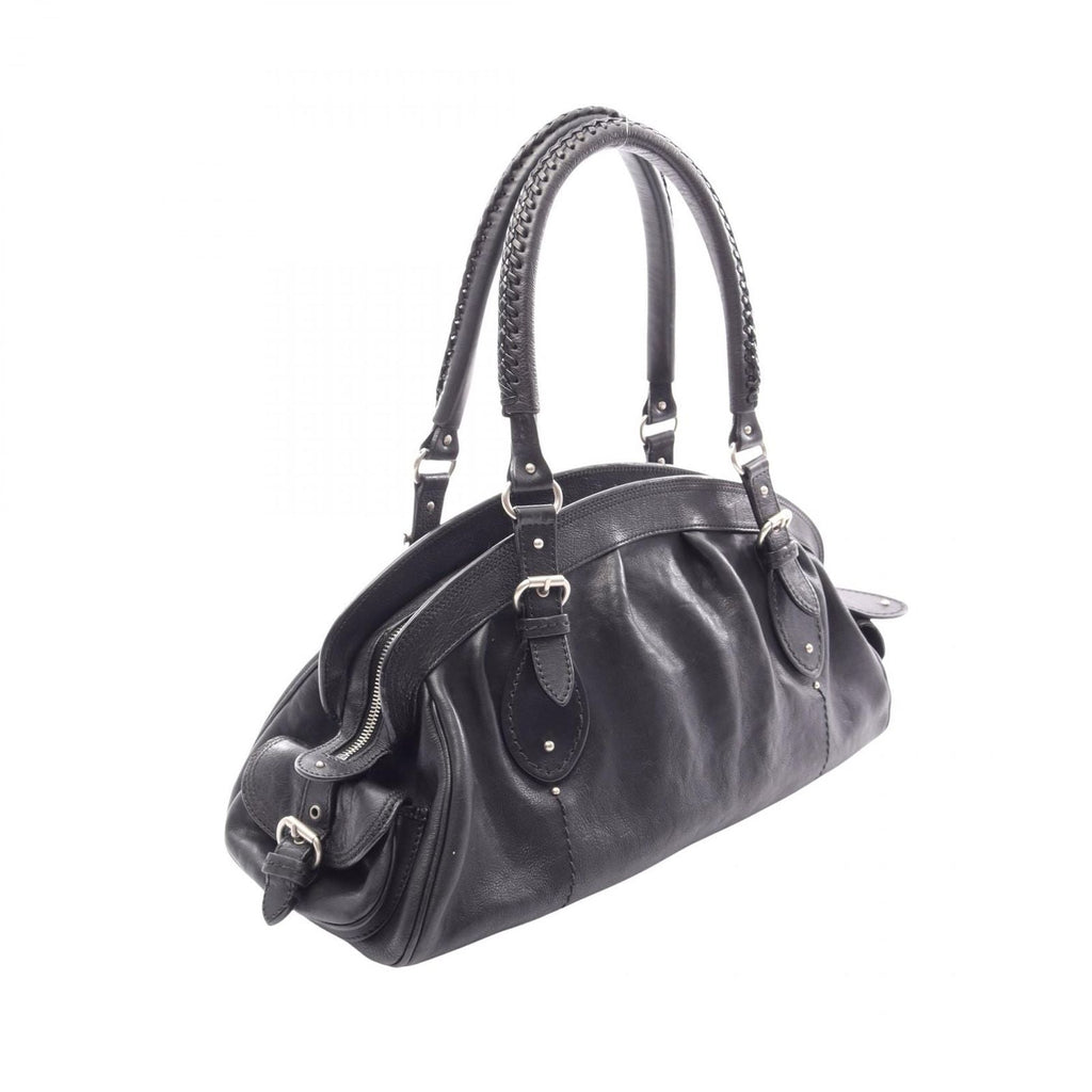 Dior Handbag My Frame Black Leather