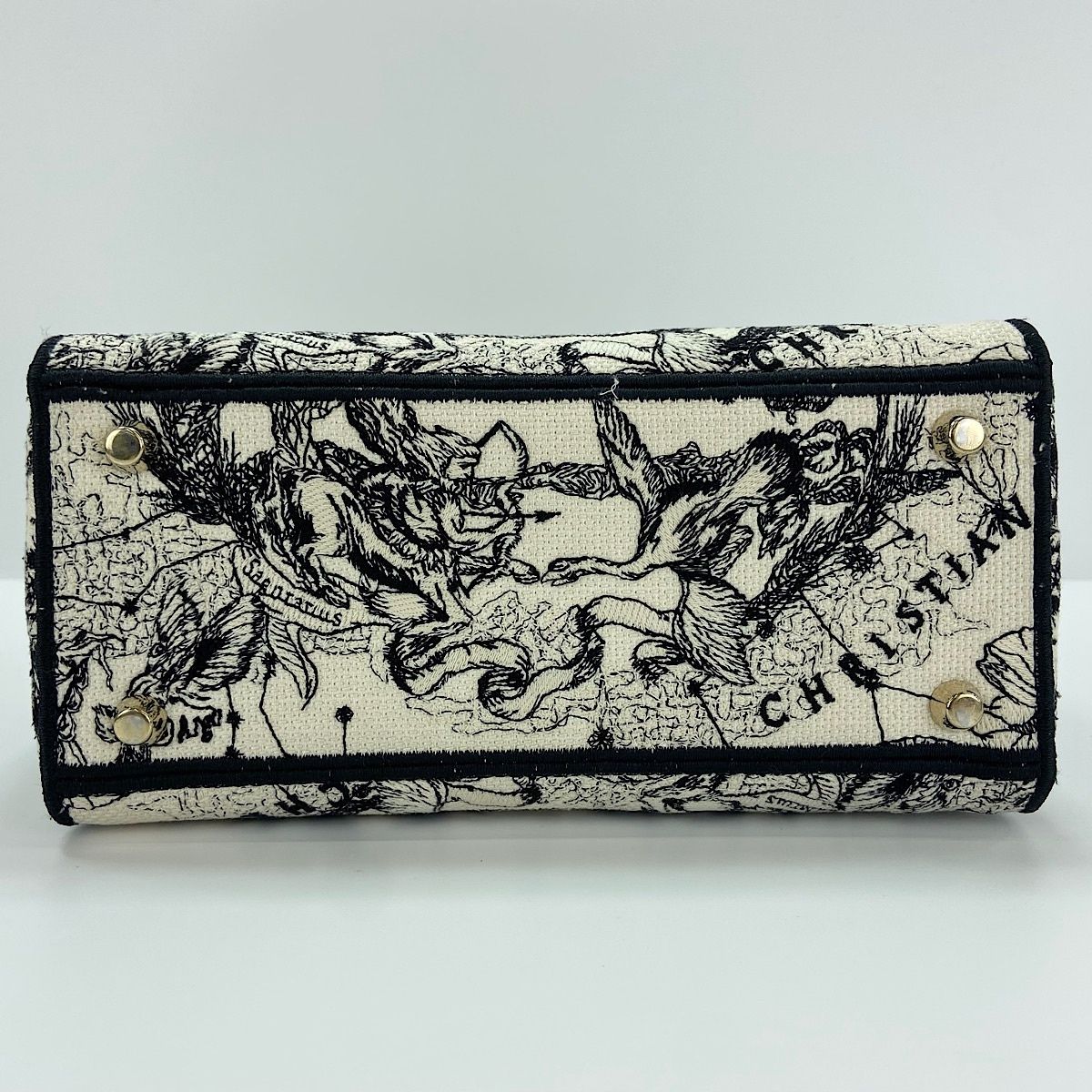 Dior Handbag Lady Embroidery 2-Way