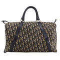 Dior Mini Boston Trotter Vintage Canvas Navy Handbag