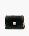 Dior Diorling Large Black Leather Ivory Python Skin Shoulder Bag