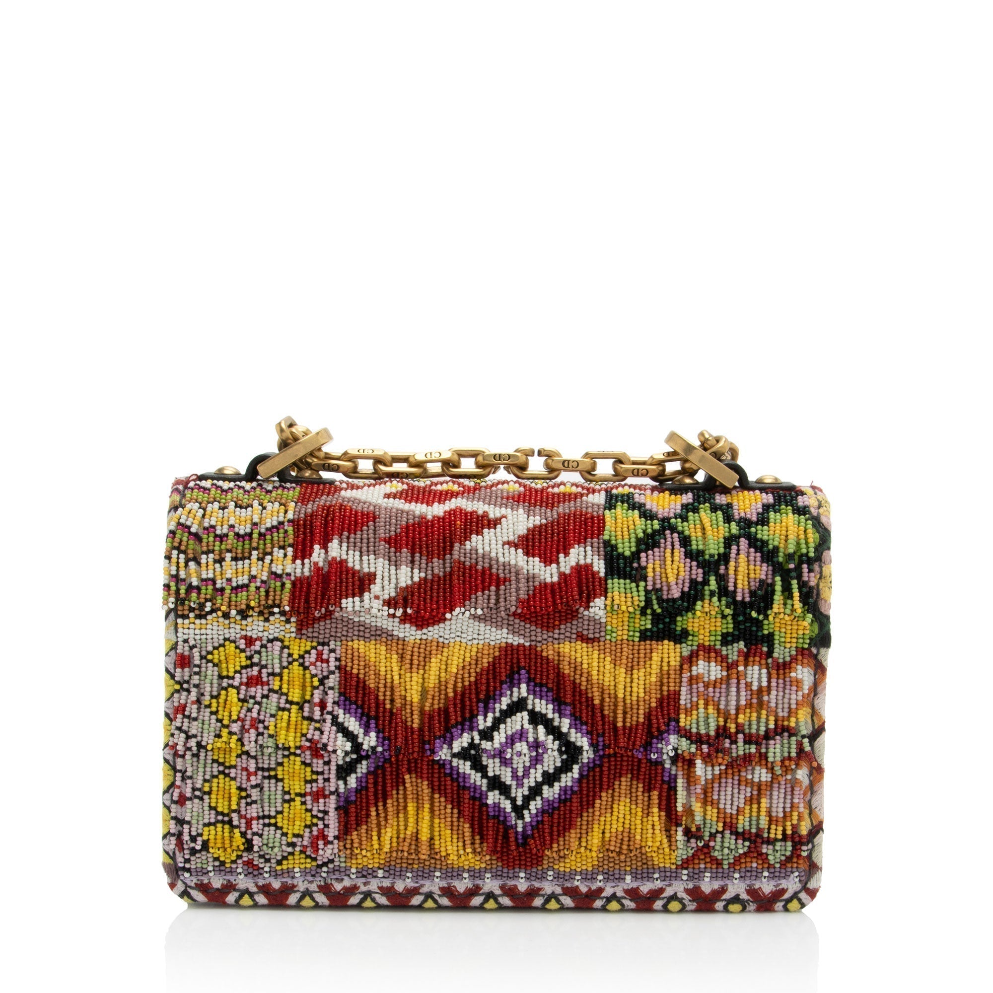 Dior Leather Beaded J'adior Flap Bag (SHF-bgcNXp)