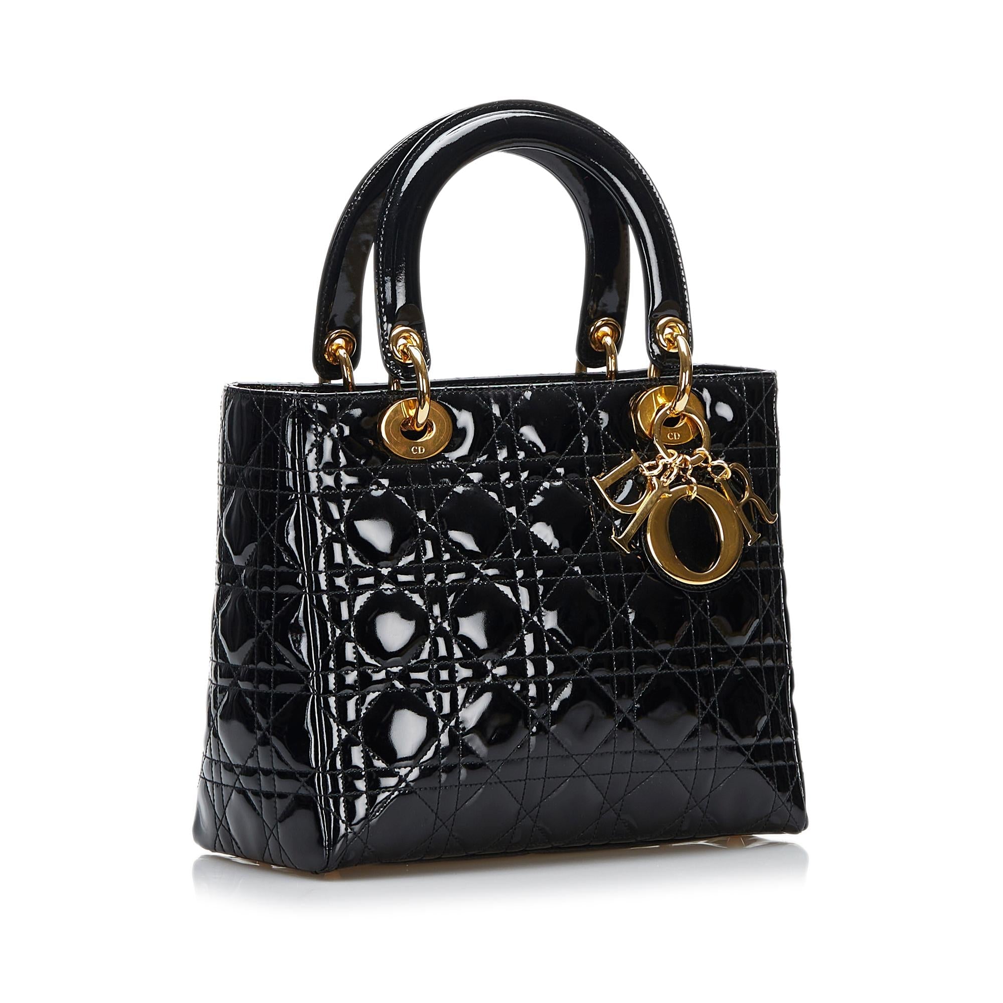 Dior Lady Dior Leather Mini Handbag