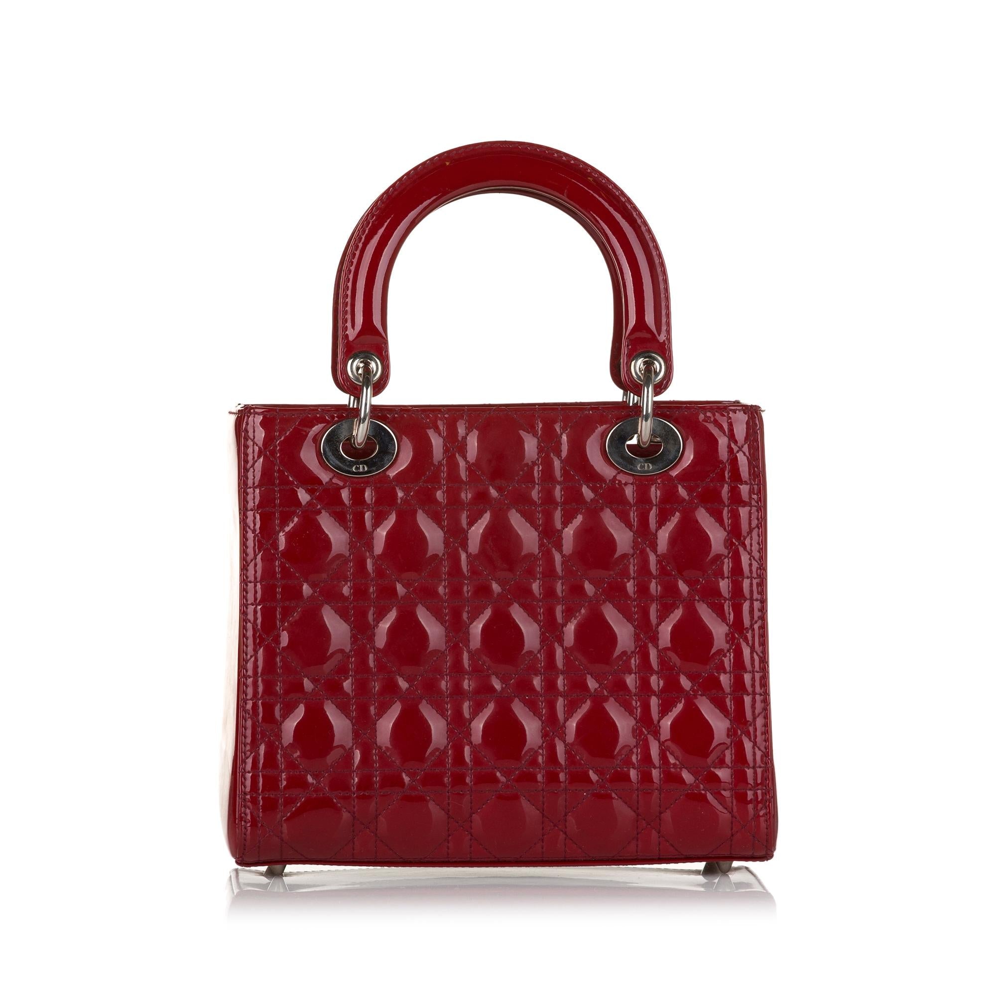 Dior Lady Dior Leather Mini Handbag