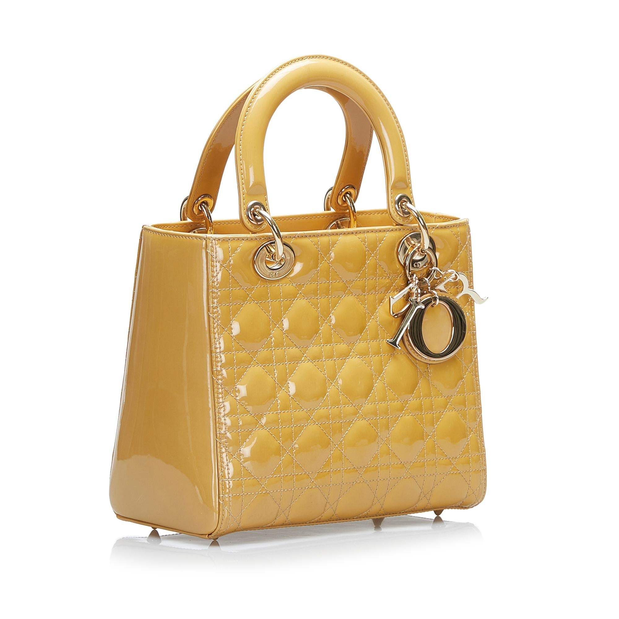 Dior Lady Dior Leather Mini Handbag