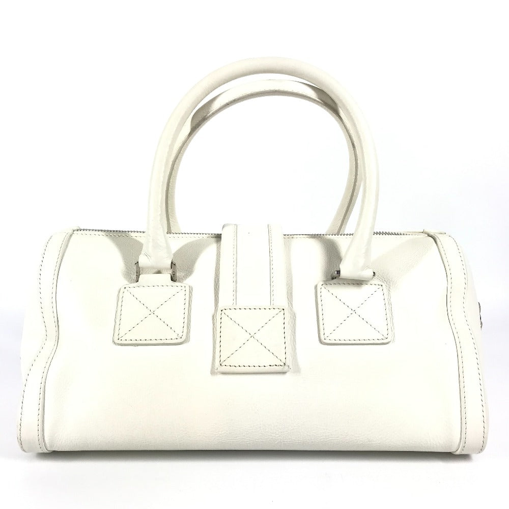 Dior Handbag leather white D logo Women