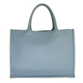 Dior Book Tote Leather Gray