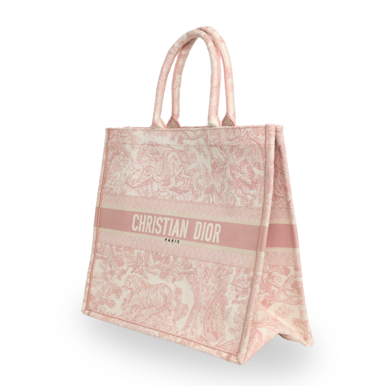Dior - Canvas Large Dioriviera Toile De Jouy Book Tote Rose