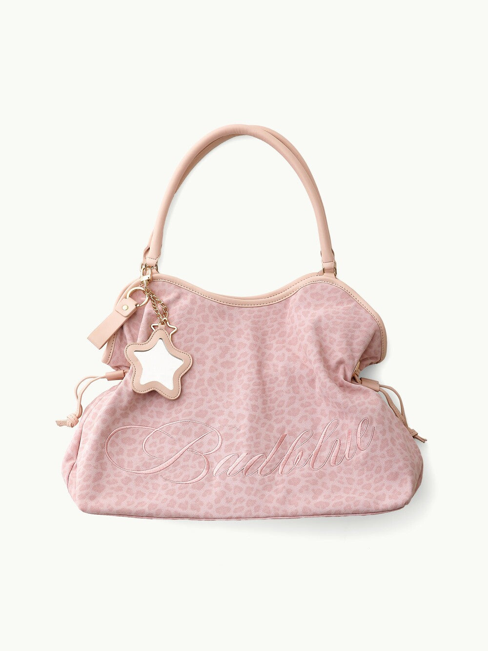 Washed Leopard Dimsum Bag Pink