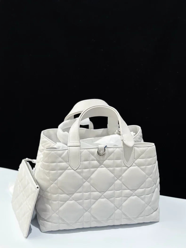 Dior Toujours Medium Soft Grey, with Silver hardware